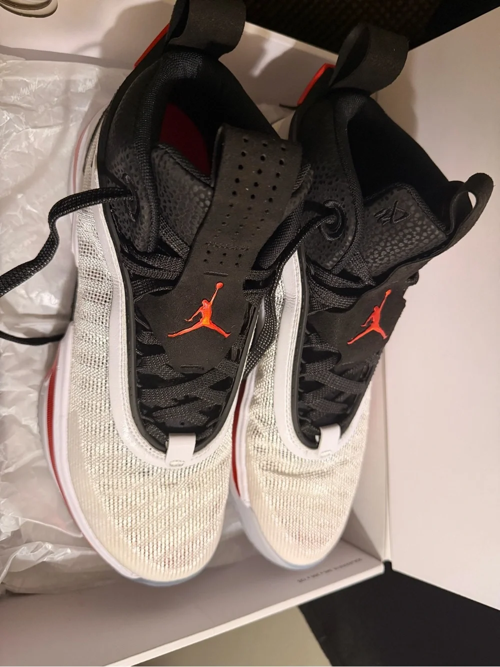 Air Jordan XXXVI 36 “First Light” – Men’s 9.5 – White/University Red/Black